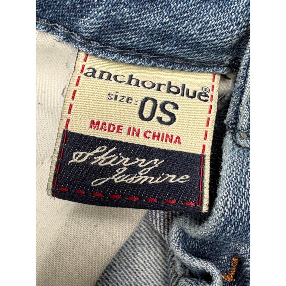 Y2K Anchor Blue Jasmine Skinny Jeans Womens 0S Light Wash Distressed Low Rise - Picture 4 of 12